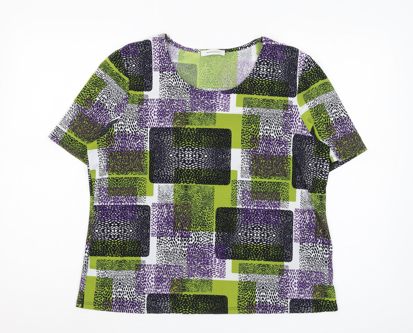 Windsmoor Women's Multicoloured Geometric T-Shirt M