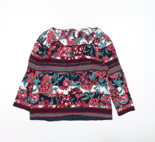 s.Oliver Women's Multicoloured Floral Blouse Size 8