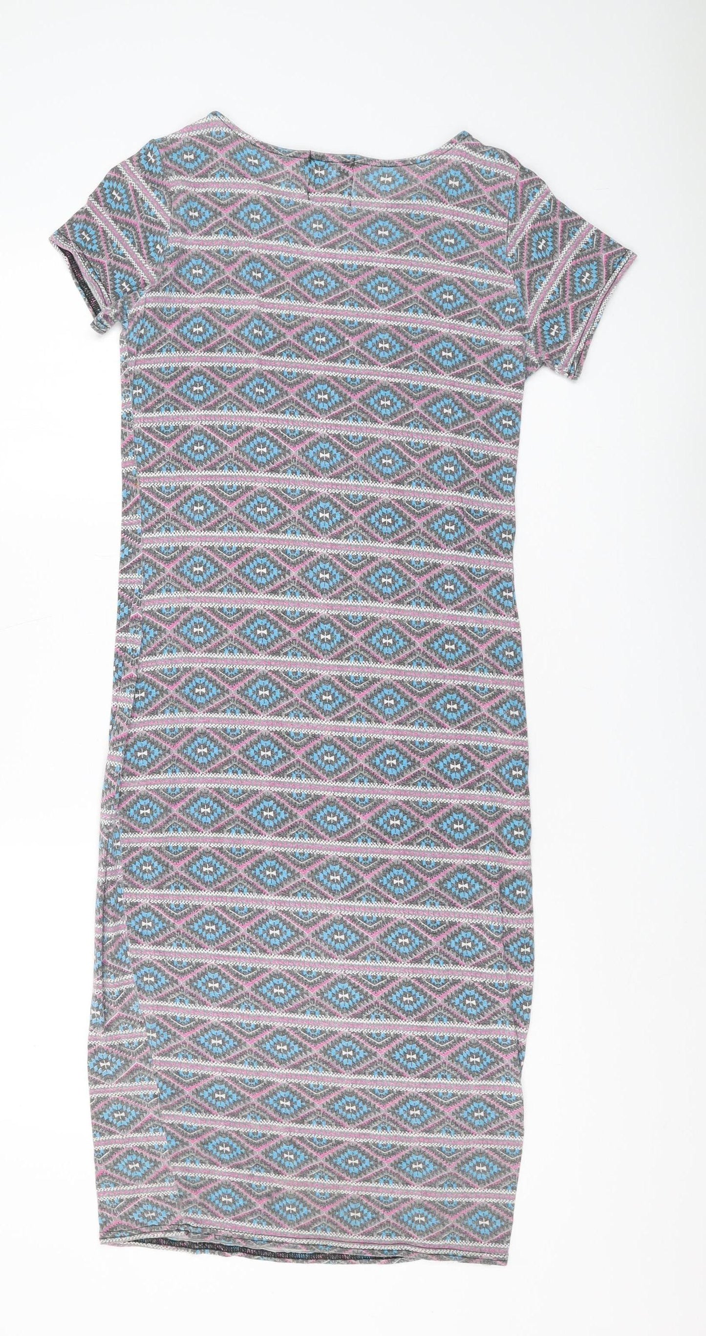 SoulCal & Co Women's Multicoloured T-Shirt Dress L