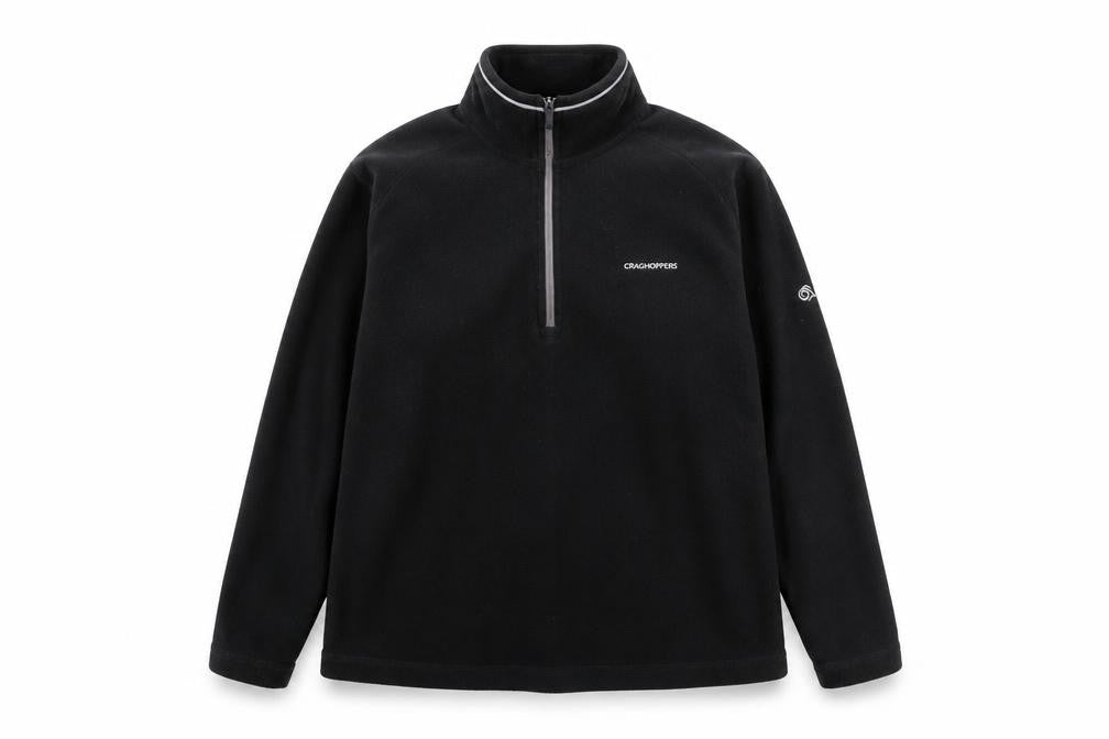 Craghoppers Black Henley Sweatshirt Unisex Size 12