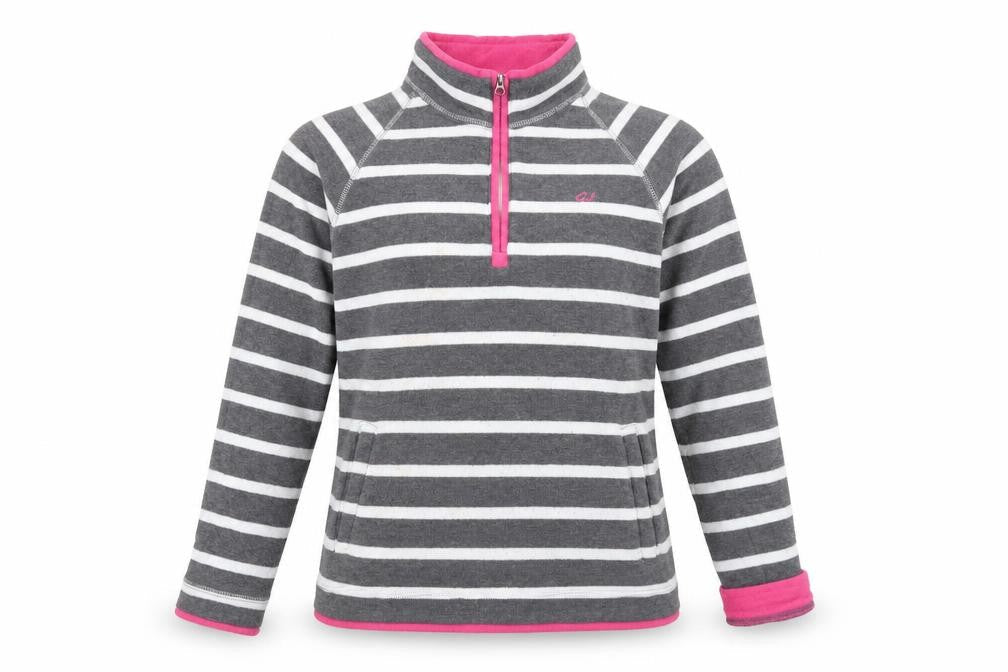 Gul Women's Grey Striped Pullover Sweatshirt Size 12