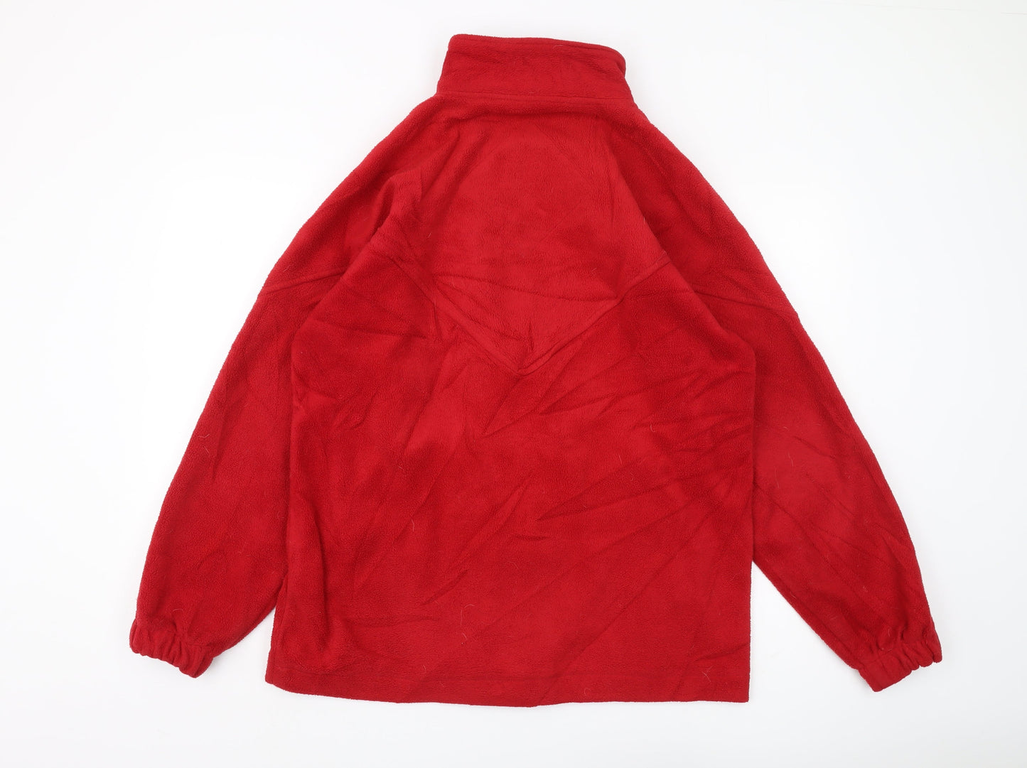REACH Men's Red Fleece Jacket S, Lightweight Zip Outdoor