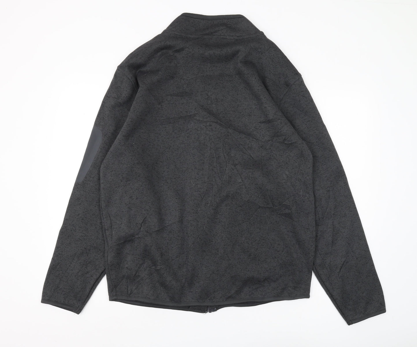 Crane Men's XL Black Fleece Full Zip Sweatshirt