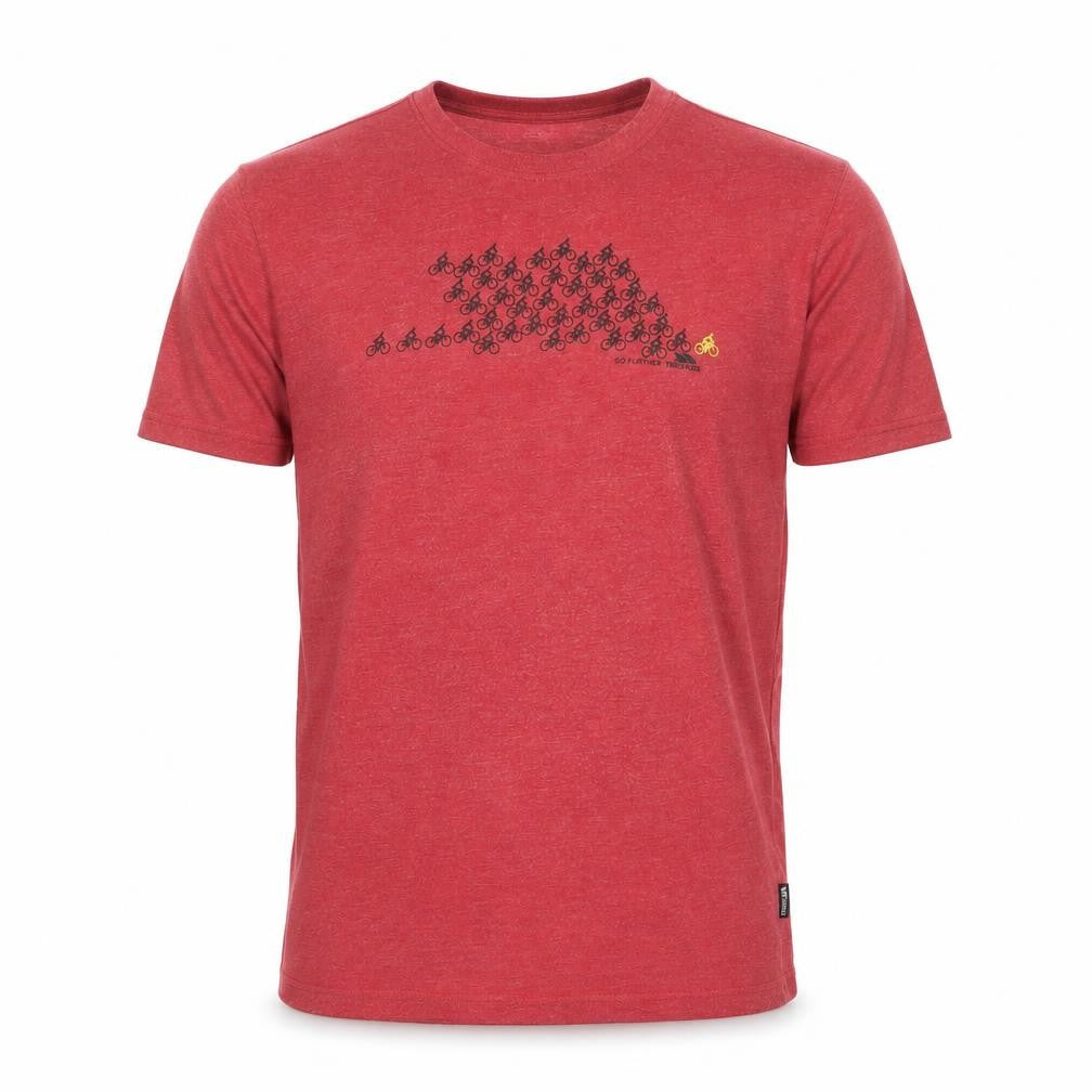 Trespass Men's Red Bicycle Graphic Sports Tee S