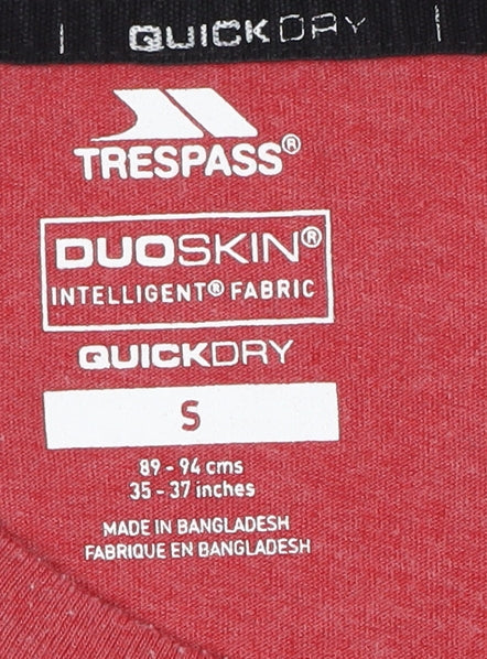 Trespass Men's Red Bicycle Graphic Sports Tee S