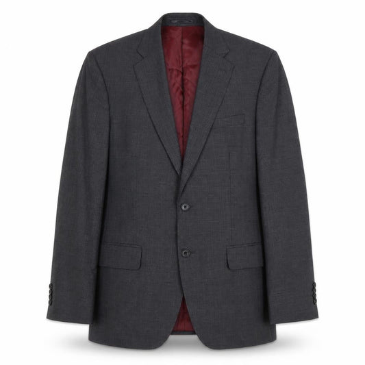 T.M. Lewin Men's Grey Check Blazer Size 40 Regular