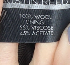 Austin Reed Men's Grey Check Blazer 40R Wool