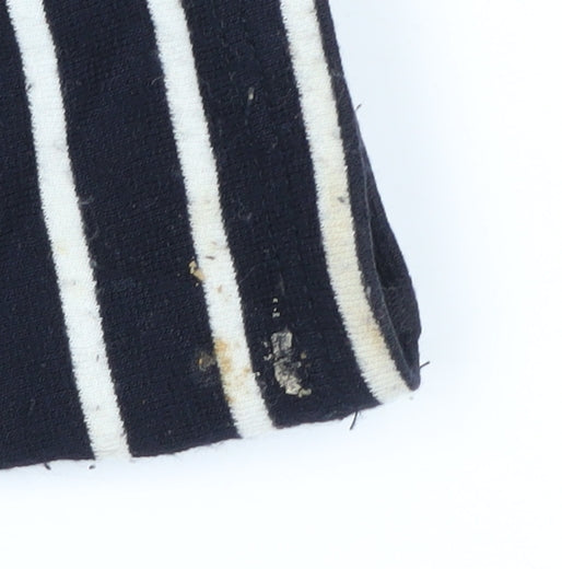 Wallis Women's Black Striped Cardigan M
