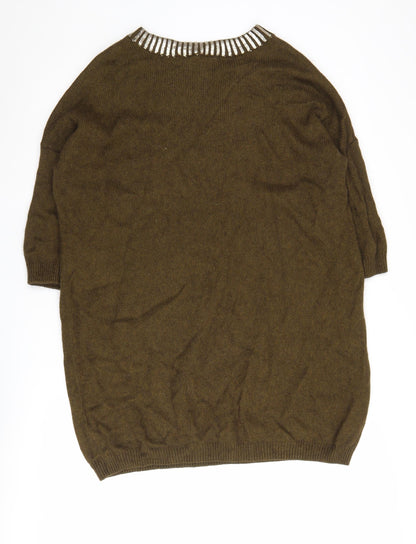 Back view of French Connection Women's Brown Jumper, size 14