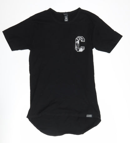 Carré Womens Black Jersey T-Shirt Large