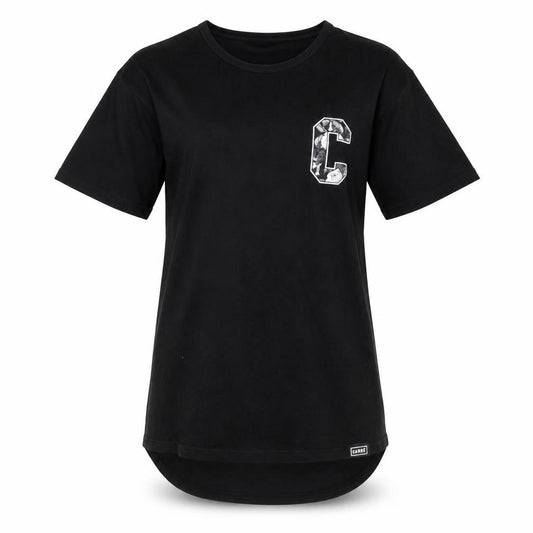 Carré Womens Black Jersey T-Shirt Large