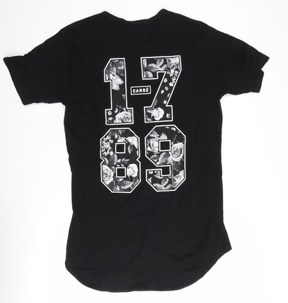 Carré Womens Black Jersey T-Shirt Large