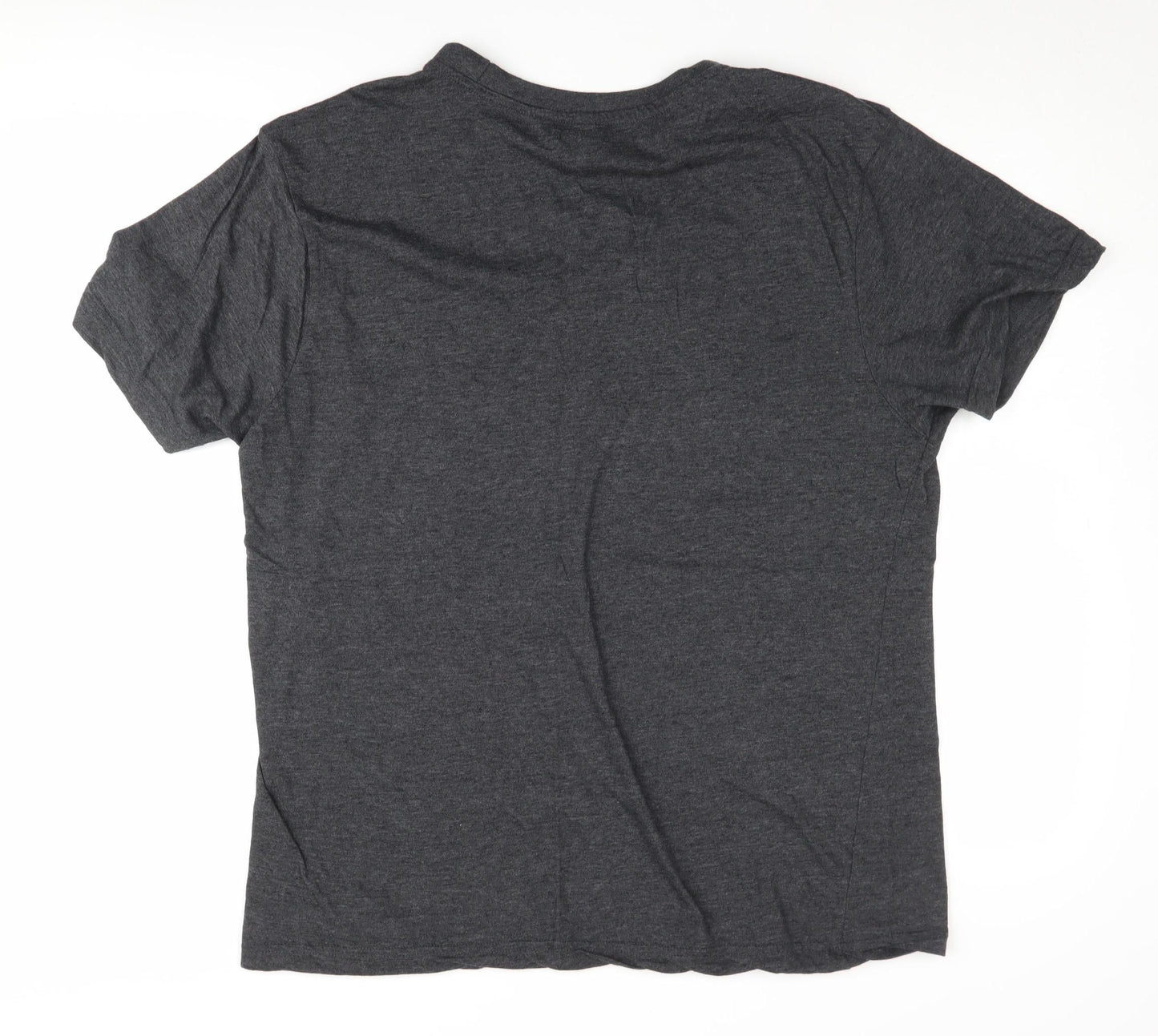 Donnay Unisex Grey 2XL Basic T-Shirt, Casual Jersey