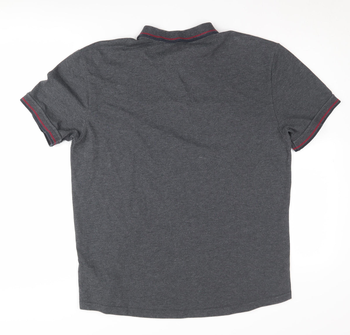 Firetrap Men's XL Grey Polo Shirt with Logo