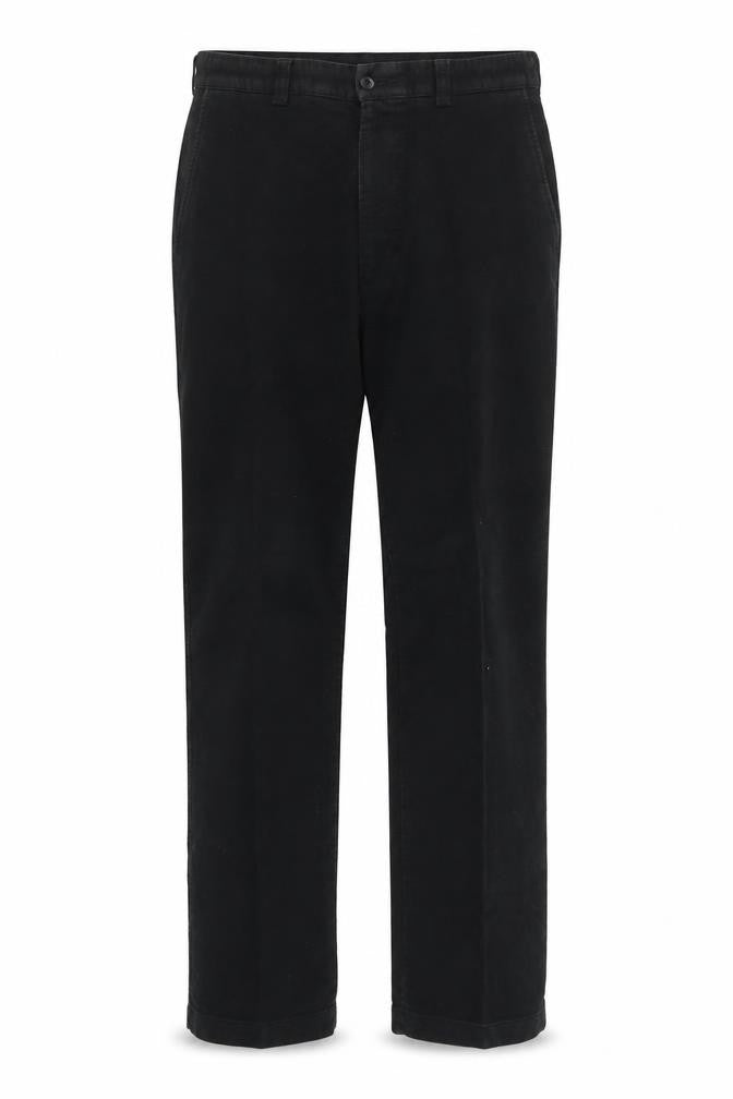 Marks & Spencer Men's Black Trousers, Size 34, Cotton
