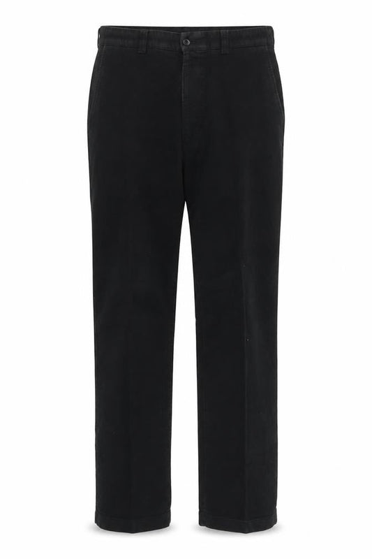 Marks & Spencer Men's Black Trousers, Size 34, Cotton