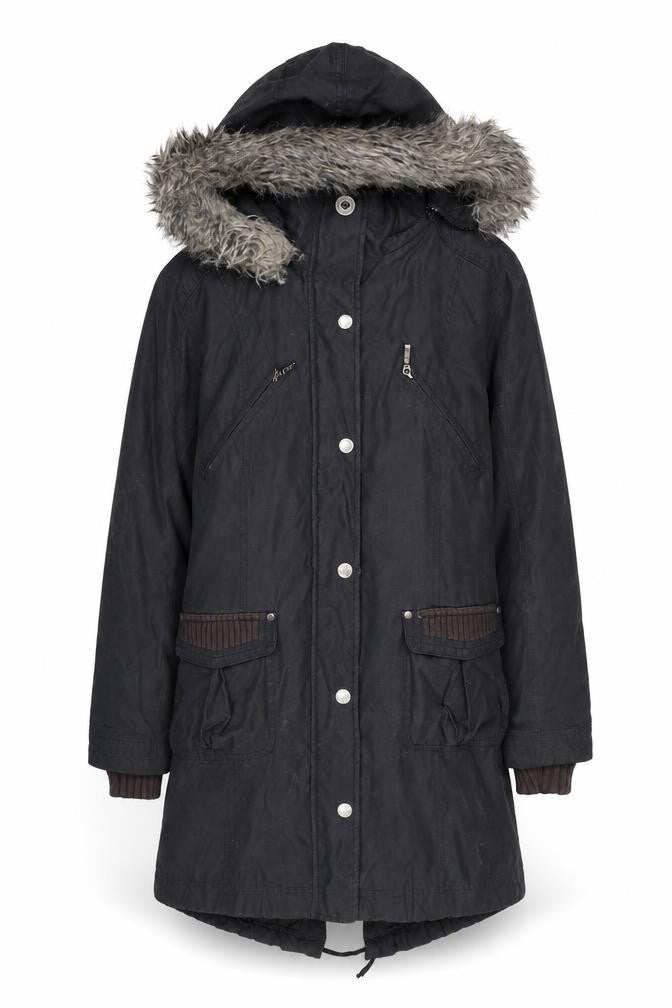 Marks & Spencer Women's Black Parka Jacket, M