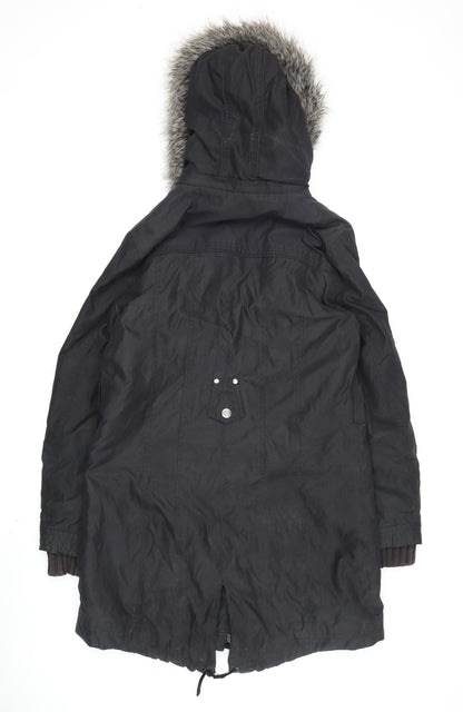 Marks & Spencer Women's Black Parka Jacket, M