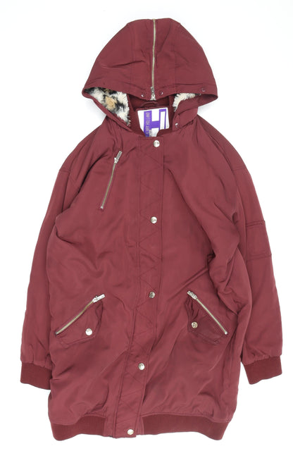 H! by Henry Holland Women's Red Anorak Jacket Size 14