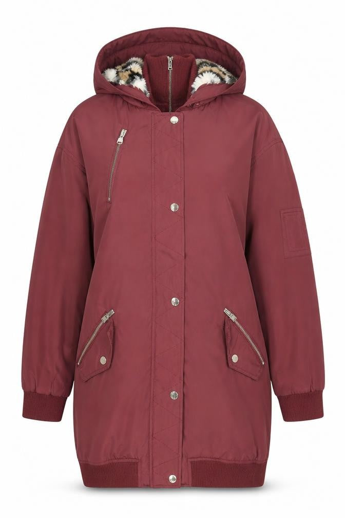 H! by Henry Holland Women's Red Anorak Jacket Size 14