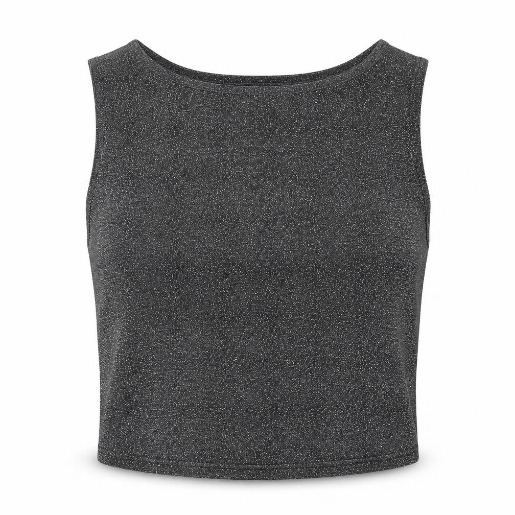 Q&A Women's Grey Tank Top, Sleeveless Medium