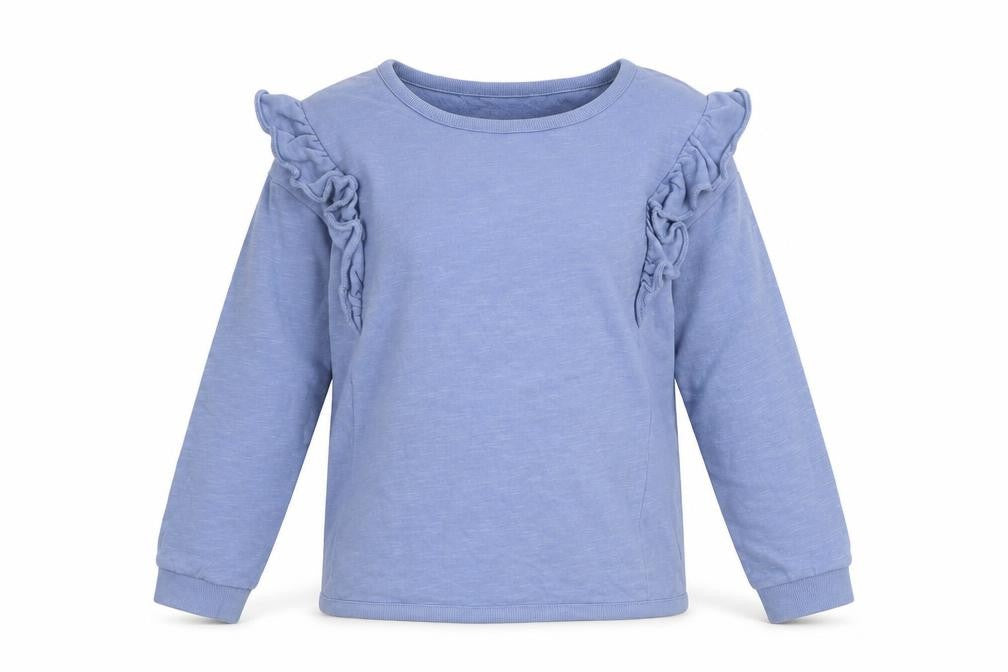 John Lewis Girls Blue Pullover Sweatshirt - Size 11 Years