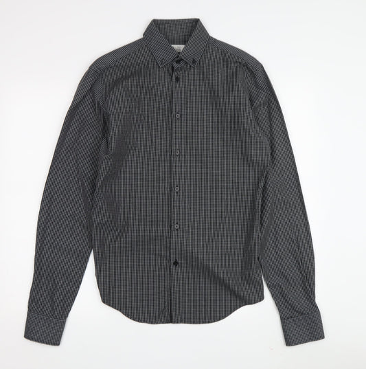 Zara Man Men's Multicoloured Slim Fit Check Shirt