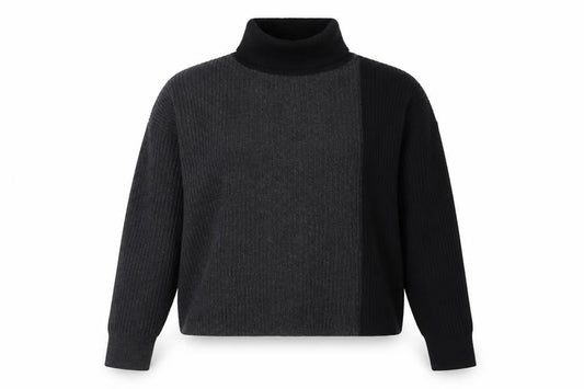 Topshop Women's Black Roll Neck Jumper UK S