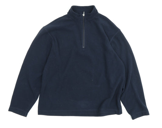 Marks and Spencer Men's Blue Pullover Sweatshirt L