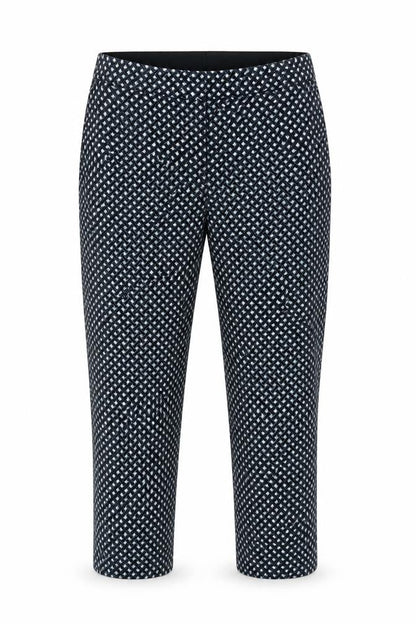Women's Black Geometric H&M Trousers, Size L