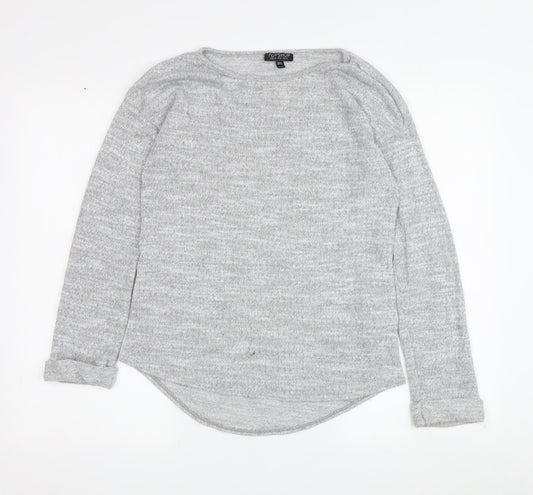 Topshop Women's Grey Pullover Jumper UK 10