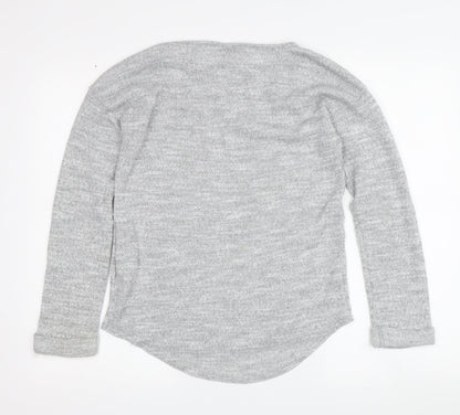 Topshop Women's Grey Pullover Jumper UK 10