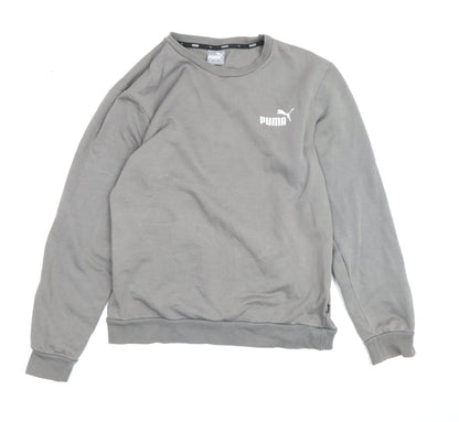 Additional front view of Puma Men’s Grey Pullover Sweatshirt S