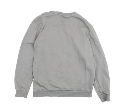 Back view of Puma Men’s Grey Pullover Sweatshirt S
