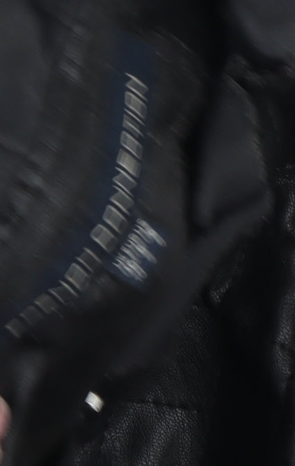 French Connection Women's Black Quilted Jacket Size 10
