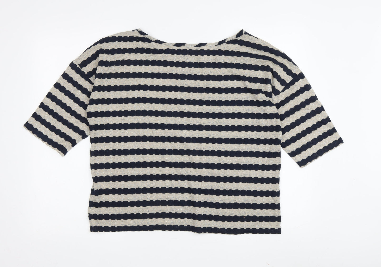 Oasis Women's Multicoloured Stripe T-Shirt Size M