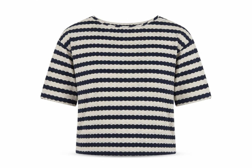 Oasis Women's Multicoloured Stripe T-Shirt Size M