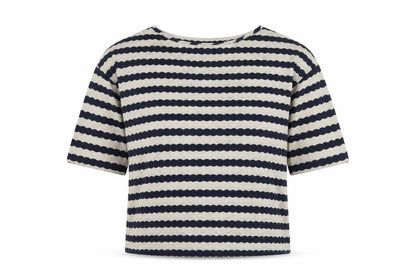 Oasis Women's Multicoloured Stripe T-Shirt Size M