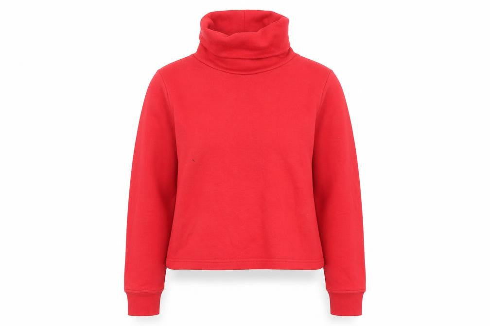 Zara Women's Red Pullover Sweatshirt S - Cosy Winter Essential