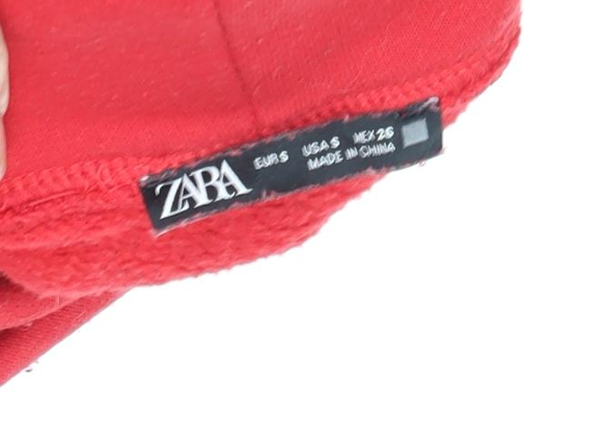 Zara Women's Red Pullover Sweatshirt S - Cosy Winter Essential