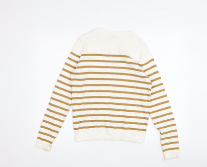 La Redoute Women's Beige Striped Pullover Jumper S