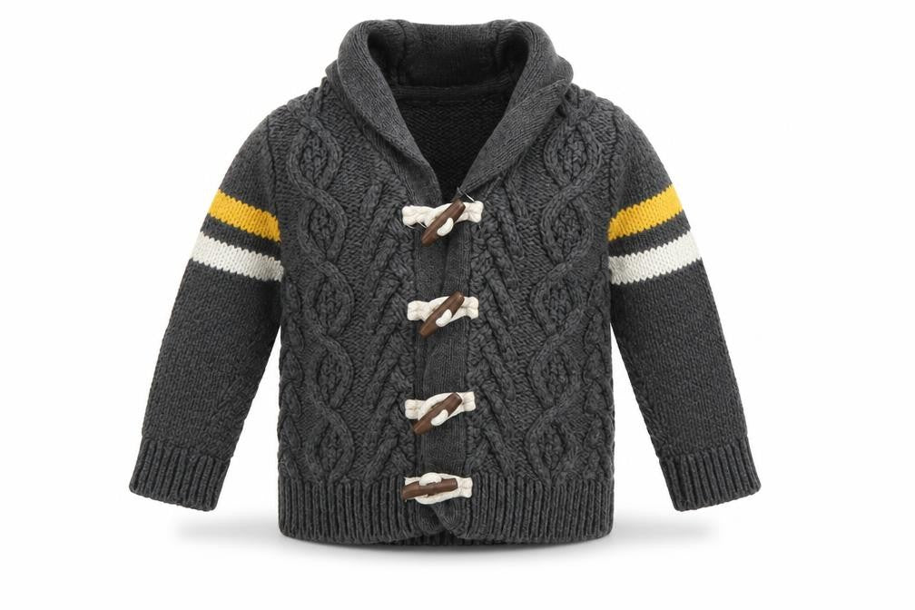 Gap Boys Grey Cable-Knit Cardigan 12-18 Months