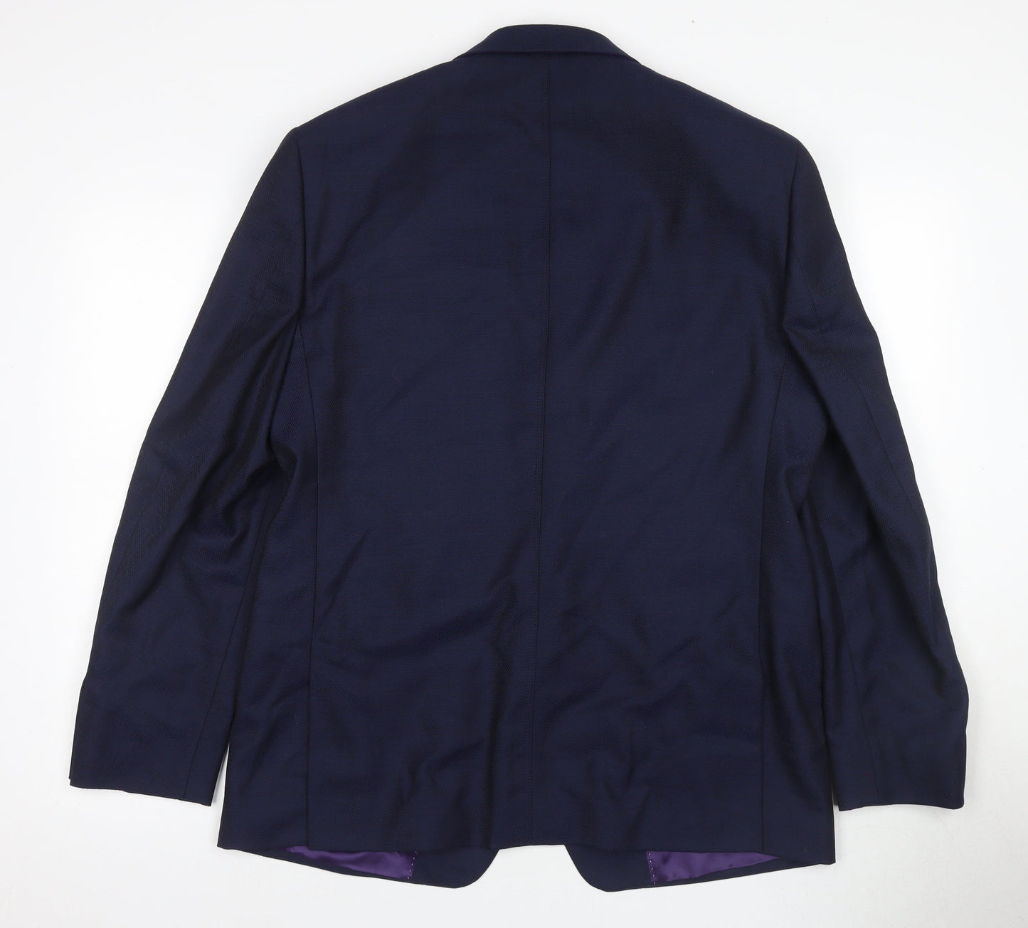 Without Prejudice Men's Blue Wool Blazer 42R Regular Fit
