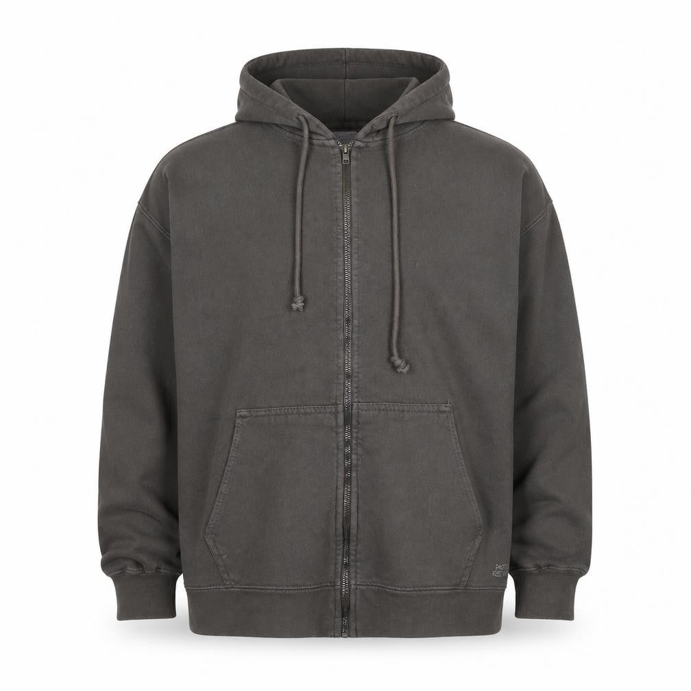 Pacific Republic Men’s Grey Full Zip Hoodie S