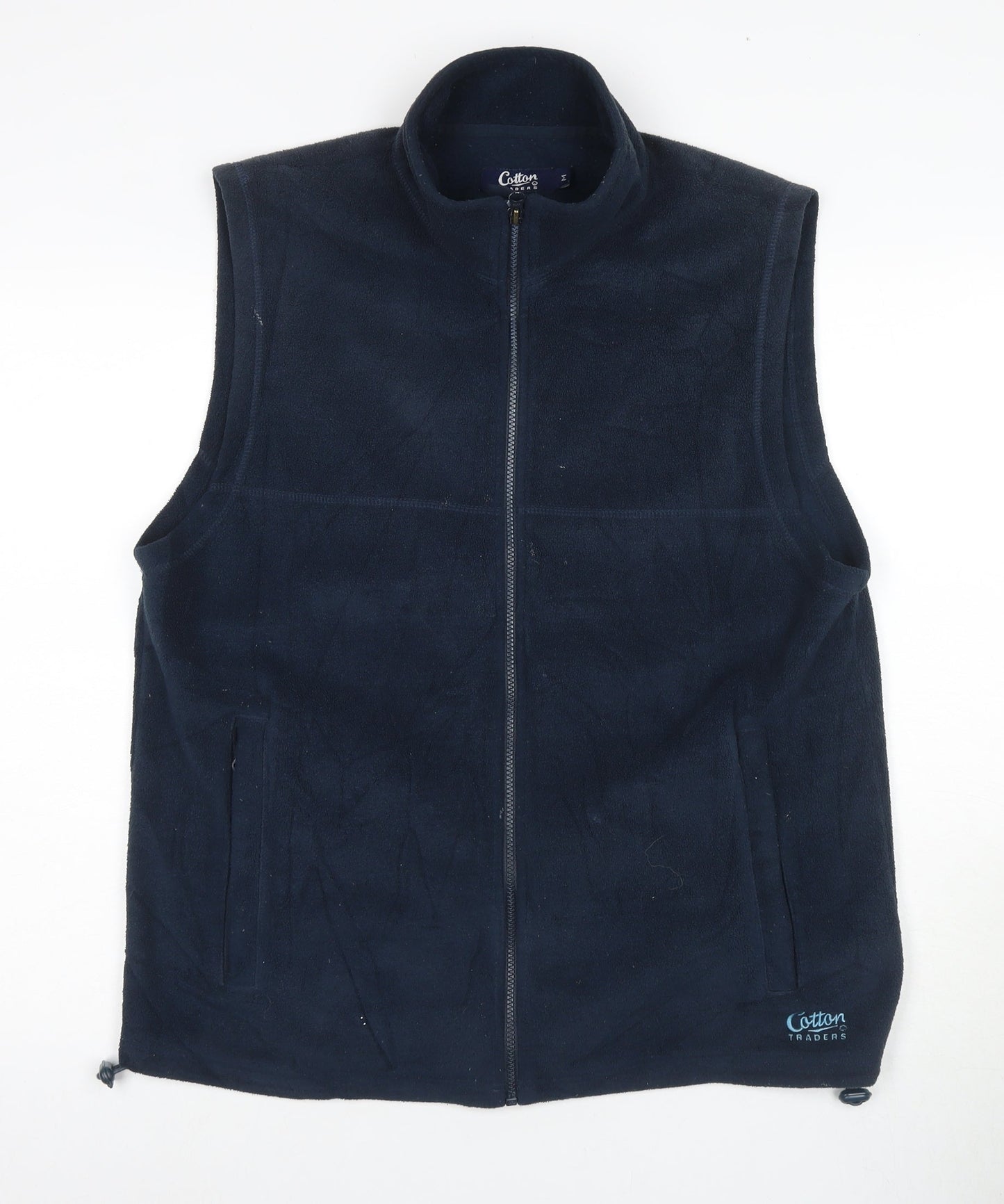 Cotton Traders Men's Blue Fleece Waistcoat M