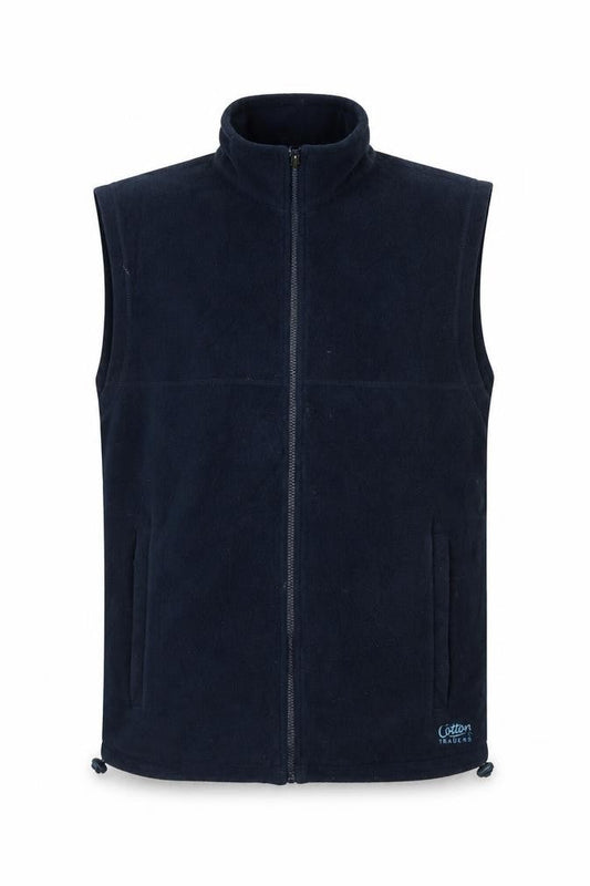 Cotton Traders Men's Blue Fleece Waistcoat M