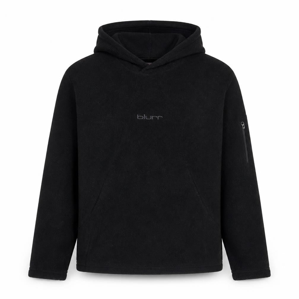 Blurr Unisex Black Pullover Hoodie M