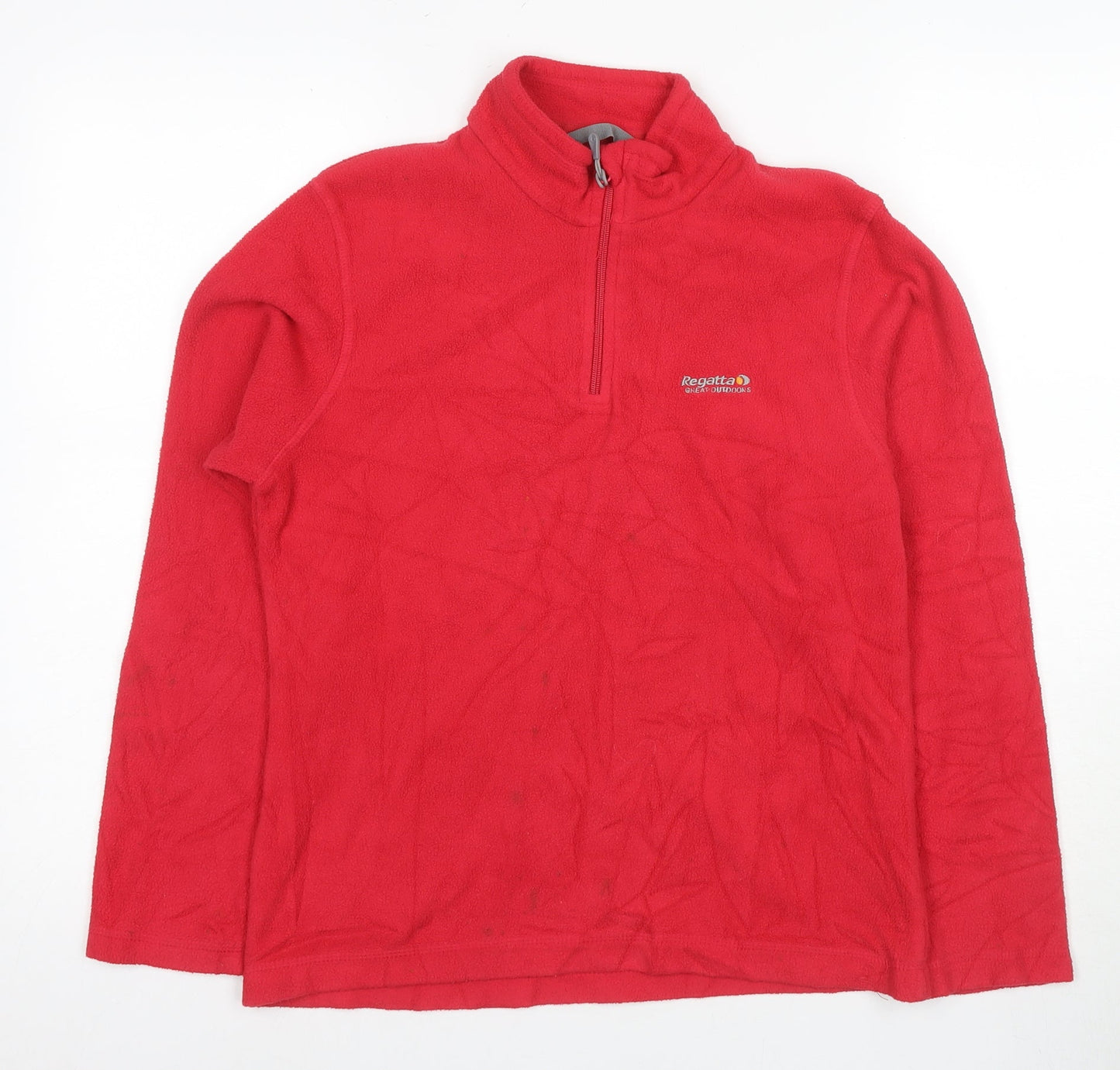 Regatta Unisex Red Fleece Pullover, Size 10