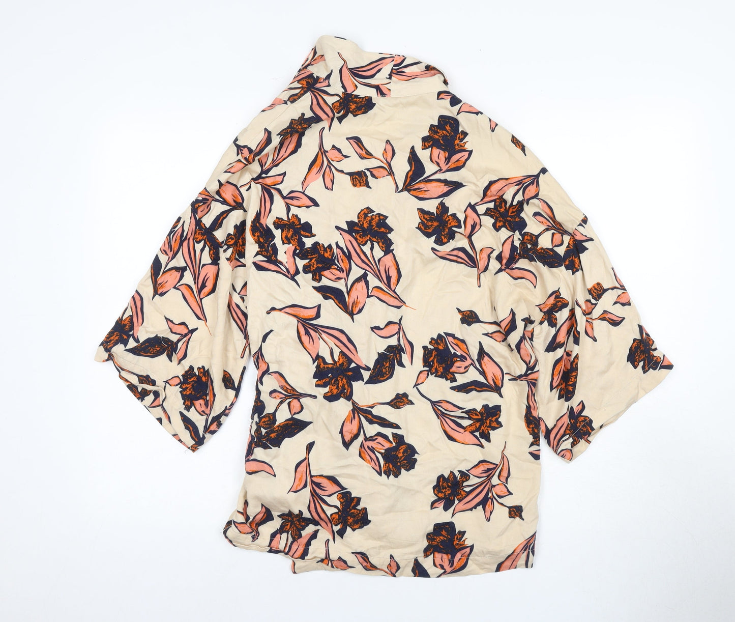 Parfois Women's Multicoloured Wrap Blouse, One Size, Floral