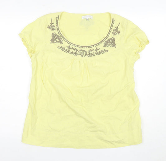 Rocha John Rocha Yellow Linen Blouse Size 14